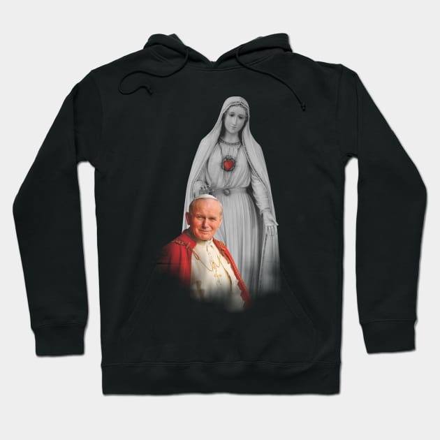 Saint John Paul II Hoodie by alinerope